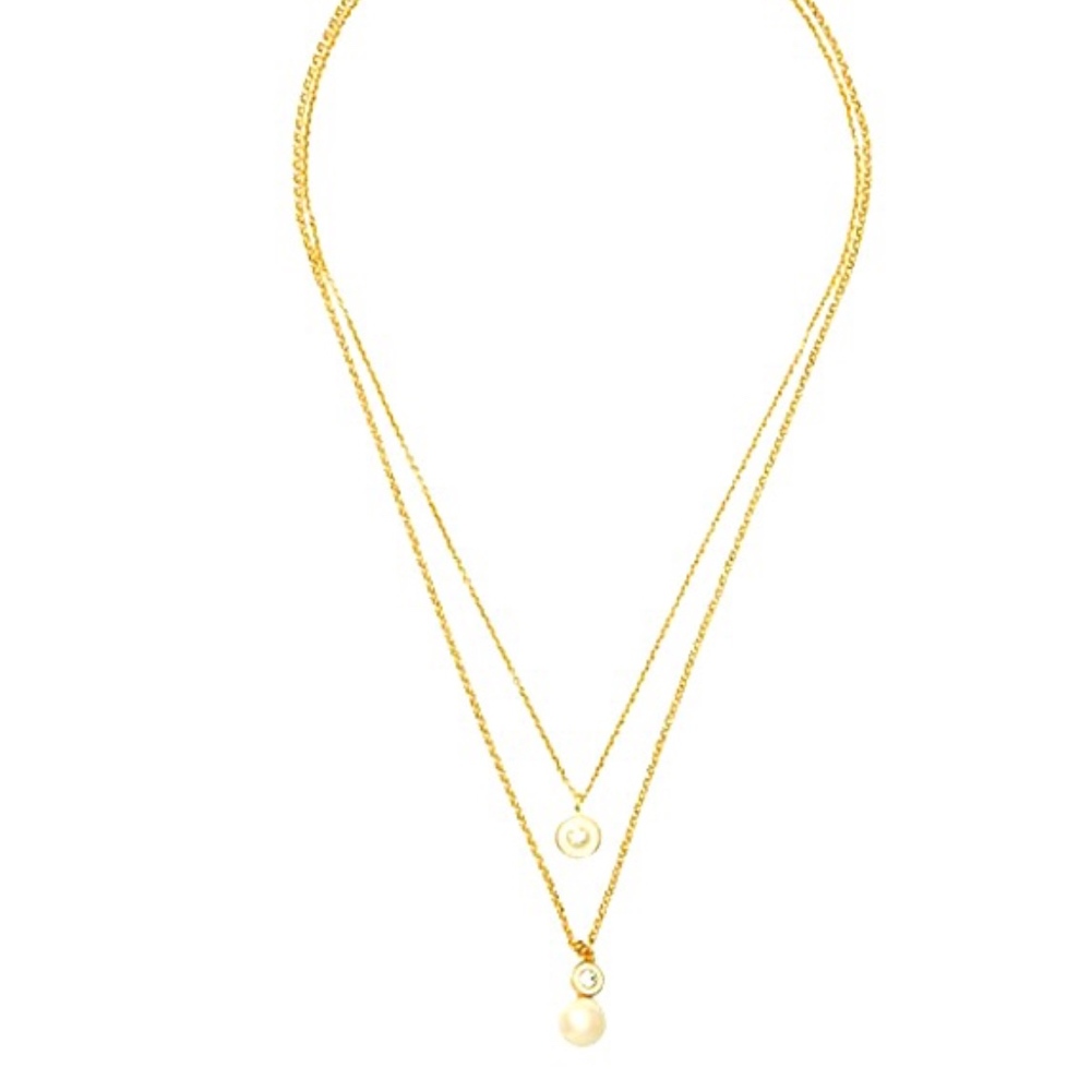 Kate Spade New York Pearly Delight Double Pendant - Picture 1 of 4